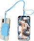 Giantree Mobile Phone Lanyard, Universal Neck Phone Holder Silicone Neck Strap with Card Pocket Phone Lanyard Protective Cover Compatible with Mos...