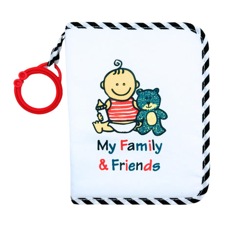 Baby's First Photo Album - My First Family Photo Album for Baby - Soft Fabric, Baby Safe, Easy to Clean, Holds 17 Photos, Personalize with Your Fa...