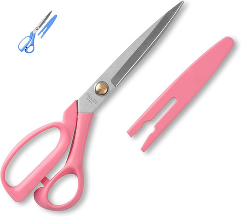 Fabric Sewing Scissors All Purpose Tailor Scissors Heavy Duty, 9" Stainless Steel Ultra Sharp Blade Scissors for Office Craft,Comfort-Grip Handles...