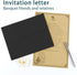 100 Pack A2 Envelopes, Black Envelopes Self Seal, Printable Envelopes for Invitation, Baby Shower, Birthday Party, Wedding, Postcards, Mailing, Gr...
