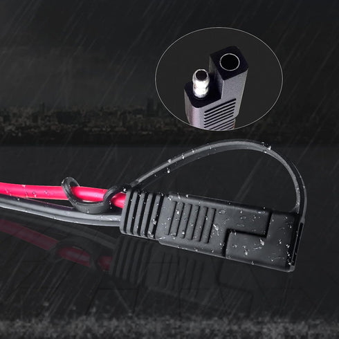 Goupchn SAE to SAE Extension Cable 10AWG 1ft Quick Disconnect Wire Harness SAE Connector with SAE to SAE Polarity Reverse Adapter for Automotive, ...