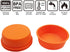 Silicone Mould for 4.5 inch Layer Cake Pan Round Cylinder Rainbow Cake Pans Vegetable Pancakes Pizza Crust Omelet Frittata Set of 4...
