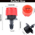 150 Pcs Adjustable Micro Drip Irrigation Sprinklers 1/4 Inch Universal 8-Hole Flow Dripper Garden Irrigation Nozzles for 4mm/7mm Tube Watering Sys...