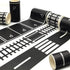 Play Road Tape for Toy Cars Trains 6-Pack Black Car Track Tape, Parking Spot Stick to Floors and Table Flat Surface,No Residue, for Kids Gift (TAP...
