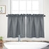 Tier Curtains, Waffle Woven Textured Kitchen Tier Curtains Cafe Curtains, Waterproof Half Window Covering Short Curtain for Bathroom - 30" x 24", ...