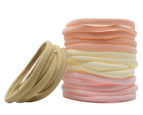Super Soft Nylon Headband for Newborn Baby Girl Kids, High Stretchy, 20pcs for DIY Crafts...