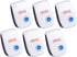 Ultrasonic Pest Repeller (6 Packs) Indoor Plug-in Gadget, can Repel Mosquitoes, Bed Bugs, Cockroaches, Spiders, mice, Bats, Birds, Flies, Mosquito...