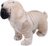 Lifelike Pug Dog Stuffed Animal Animated Plush Puppy Toy Doll Super Realistic Dogs Act Like Real Excellent Gifts for Kids Birthday Party Dog Colle...