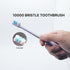 Soft Bristle Toothbrush - Silver Purple Duo with Dual Heart-Shaped Design - Set of 2 for Gentle and Effective Oral Care...