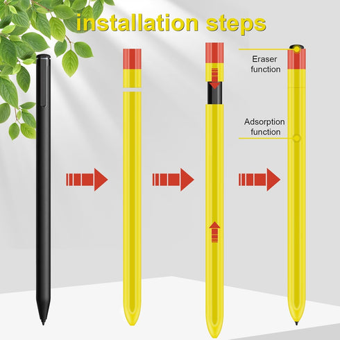 Silicone Pen Case Compatible with Remarkable Marker Plus Pen sleeve,Supports Magnetic Attachment with Eraser Protective Cover for Remarkable 2 Pen...