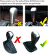 ABS Carbon Fiber Compatible with BMW E90 Carbon Fiber Pattern Gear Shift Knob Cover Trim, Carbon Fiber Style ABS Gear Shift Head Cover Compatible ...