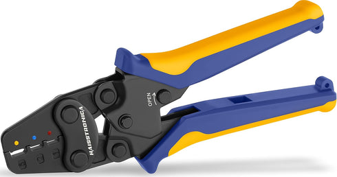 haisstronica Crimping Tool For Heat Shrink Connectors,AWG 22-10 7Inch Ratcheting Wire Crimper Tool...