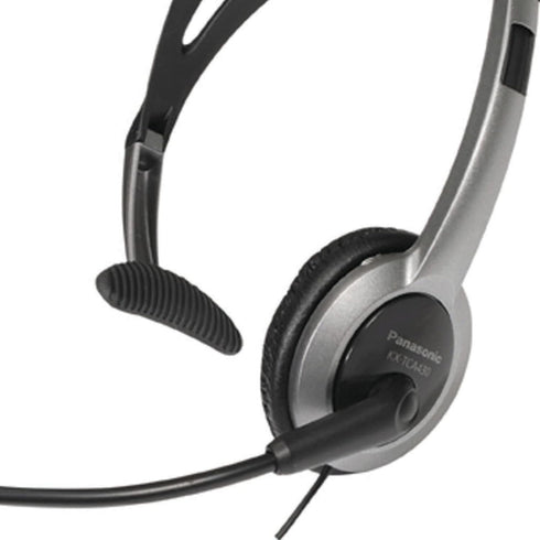 Panasonic Comfort Fit Headset for TCA Series Cordless Landline Phones, Foldable Headset with Flexible Noise-Cancelling Microphone and Volume Contr...