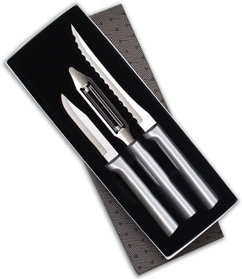 Rada Cutlery Peel, Pare and Slice Set, Silver Handle...