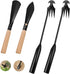 4-Piece Weeding Tool SetGarden Hoe, Weeding Shovelhand weeder tool, 4-Tooth Manganese Steel Forged Manual Weeding Machine, Suitable for Vegetable ...