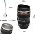 Camera Lens Coffee Mug,Travel Coffee Cup,Stainless Steel Lens Mug Thermos Camera Lens Mug with Lid and Spoon,Cool Gifts for Photographers Men and ...