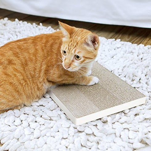 Way Basics Cat Scratcher Scratch Pad Lasts 5x Longer (Free Silvervine Catnip)...