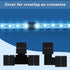 30 Pieces RGB LED Strip Connector Full Kit, 4 Pin 10 mm Gapless Solderless Adapter Extension Compatible with SMD 5050 LED Strip, 20 Gapless Connec...