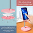 Cute Cat Phone Stand, Cat Head Cell Phone Holder for Desk,Angle&Height Adjustable Compatible with All Smartphone,iPhone,Samsung,Tablet,iPad-Pink...