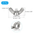uxcell 5/16"-18 Wing Nut 25 Pcs, 304 Stainless Steel Butterfly Wing Nuts Fasteners Parts Hand Twist Tighten Wing Nuts for Machinery Electronic Equ...