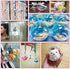 25 Set 50 Pieces Christmas Clear Plastic Fillable Ornaments, DIY Bath Bomb Mold,Acrylic Clear Plastic Ornaments Balls Fillable Wedding Party Decor...