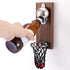 Magnetic Basketball Bottle Opener, Wooden Wall Mounted Opener with Cap Collector Catcher, Ideal Gift for Basketball and Beer Lovers, Use as Kitche...