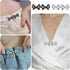 4 Pairs Bow Jeans Button Pins, Detachable Pant Waist Tightener Adjustable Waist Buckle Tighten Waist Buttons No Sew Pants Waist Adjuster Clips for...
