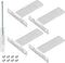 4 Pcs Aluminium Alloy Picture Frame Easel Back Photo Frame Easel Stand with Screws and Screwdriver...