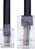 2m RJ11 to RJ45 Cable RJ11 to RJ45 Cable Phone Telephone Cord RJ11 6P4C to RJ45 8P8C Connector Plug Cable for Landline Telephone (Black)...