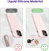 OTOFLY Designed for iPhone 14 Pro Max Phone Case, Silicone Shockproof Slim Thin Phone Case for iPhone 14 Pro Max 6.7 inch (Chalk Pink)...
