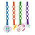 4PK Toy Safety Straps, Stretchable Silicone Pacifier Clips Baby Toddler Bottle Toy Harness Straps for Strollers, High Chair, Shopping Trolley,Cars...