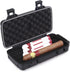 C CRYSTAL LEMON Travel Cigar Case with Humidor, Waterproof, Crushproof Cigar Caddy Black...