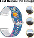 Stitch Holiday Pink Couple Bands Compatible with Fitbit Sense/Sense 2/Versa 3/Versa 4 Band Fancy Soft Sport Silicone Cartoon Holiday Strap Men Wom...
