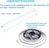 Waterproof Extension Cable,(Small Connector,Can Not Fit with Large Connector), IP65 LED Connector Cable 2 Pin Female Cable and Male Cable, Length ...