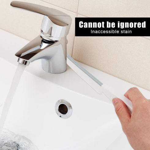 3pcs Gap Cleaning Brush, Hard Bristle Crevice Cleaning Brushes Dead Corners Multifunctional Brushes Clip Brush 2-in-1 Skinny Detail Cleaner for Ho...