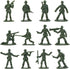ikasus 360 Piece Plastic Tiny Army Men for Boys, Cool Mini Army Action Figures Military Set, Military Toy Soldiers Figures with Tanks, Planes, Fla...