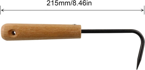 215mm Single Claw Root Hook Loosening Tool Handle Weeder Garden Weeding Gardening Tools Potted Landscape Maintenance for Outdoor Garden Digging Cu...