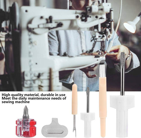 TOPINCN 5Pcs/Set Sewing Screwdriver Thread Removal Tool Plastic and Metal Material Household Sewing Machine Repair Accessories......