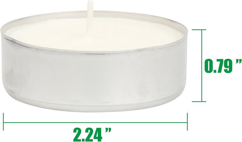 Stonebriar 20 Pack Unscented Mega Oversized Tea Light Candles with 9 Hour Extended Burn Time...
