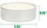 Stonebriar 20 Pack Unscented Mega Oversized Tea Light Candles with 9 Hour Extended Burn Time...