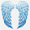 FINGERINSPIRE Angel Wings Painting Stencil 11.8x11.8 inch Reusable Angel Wings Pattern Drawing Template DIY Angel Wings Decoration Stencil for Pai...