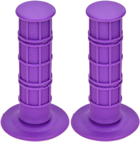 HIAORS Universal Purple 22mm 7/8" Handlebar Grip Soft Rubber Comfort Racing Grips Compatible with XR 50 KLX SSR Pit MX CRF150F CRF230F CRF250F CRF...