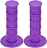 HIAORS Universal Purple 22mm 7/8" Handlebar Grip Soft Rubber Comfort Racing Grips Compatible with XR 50 KLX SSR Pit MX CRF150F CRF230F CRF250F CRF...