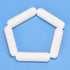 5-Pack Stir Bar Set, 30 mm PTFE-Coated Magnetic Stirring Bars White Laboratory Stir Mixer for Stirrers, 5 PK...