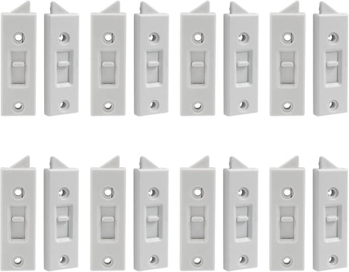 Window Latch Locks Replacement Window Parts and Hardware, Plastic Spring Loaded Sliding Window Tilt Latch for Home Window Accessories, Pack of 16 ...
