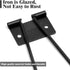 5 Pcs Easel Back, 4.39” Iron Picture Frame Easel Back, Photo Frame Easel Back Stand with Screws & Screwdriver (Black)...