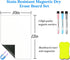 Magnetic Dry Erase Whiteboard for Fridge with 3 Markers and Eraser - Refrigerator White Board Planner and Organizer - 12"x10" Size by INSCOOL...