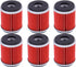 6-PACK Oil Filter Oil Filters Replacement Fit for Yamaha YZ250 XT250 YBR250 YFZ450 YFZ450R YFZ450W YFZ450X YFZ459R YZ250F YZ450F WR250F WR250R WR4...