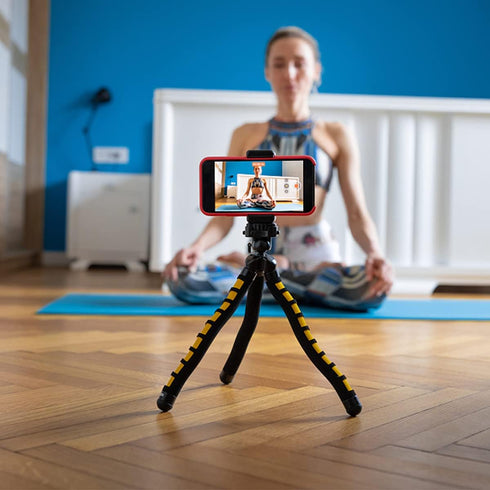 Cell Phone Tripod Mount Holder, Smartphone Tripod Cell Phone Holder Mount Adapter Clip, Digtal Camera Bracket Selfie Lens Monopod Adjustable Ring ...