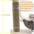 Cat Nail File Scratcher Wrapped Around a Cat Scratching Post, Cat Scratch Pad with 80 Aluminum Oxide Grit, Nail File for Cats Can Help to Trim You...
